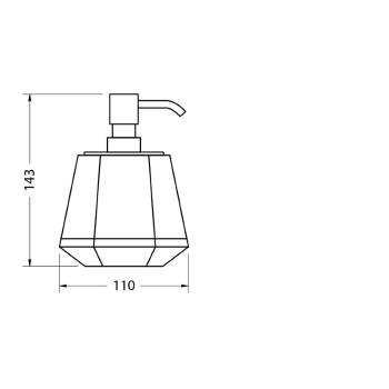 Дозатор для жидкого мыла Burlington A20C CHR хром