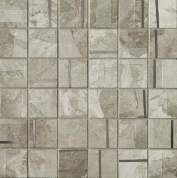 Мозаика Kamu Grey Metal Mosaico Brillante 30x30