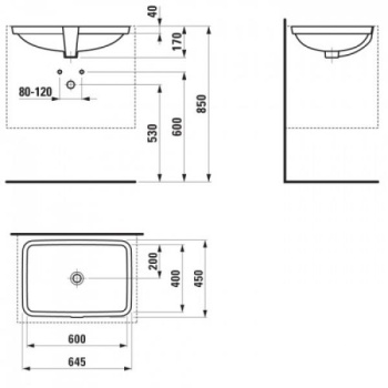 Раковина Jacob Delafon VOX EYH102-00