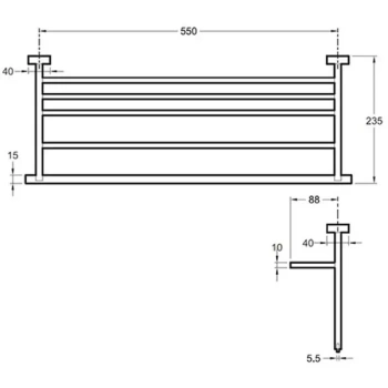 Jacob Delafon EO Mécanique Полка подвесная