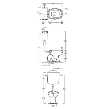 Бачок подвесной Simas Arcade AR812 bi белый