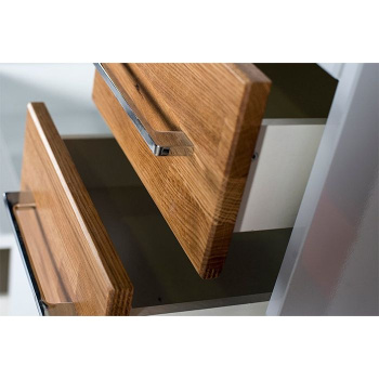 Тумба под раковину ASB-Woodline Оскар 85см дуб белый 10232