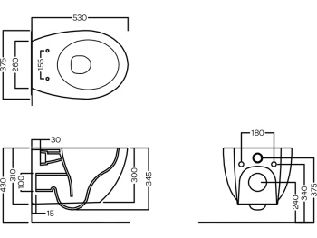 Унитаз подвесной Hatria Planeta Y9E501