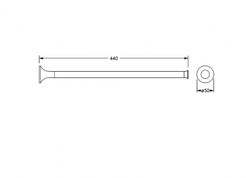 Держатель для полотенец Jorger Valencia 638.00.002.022 розовое золото