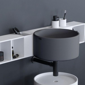 Раковина подвесная Cielo Sella SELSSF CM 40 см серый