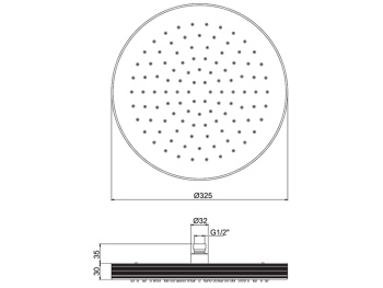 Верхний душ Fima Carlo Frattini PARK LANE F1140/2SN