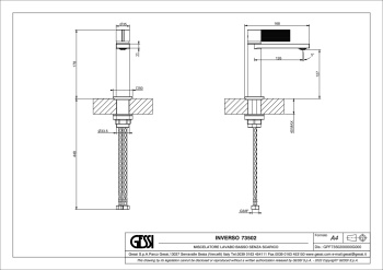 Смеситель для раковины Gessi 73502.726 бронза