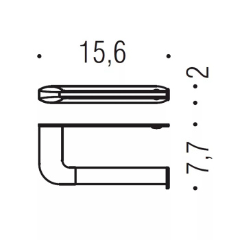 Держатель для туалетной бумаги Colombo Trenta PVD графит матовый B3008.GM