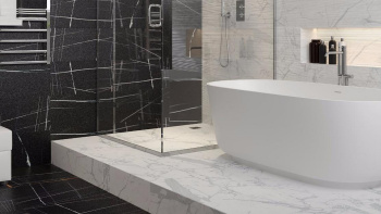 Керамогранит Kerranova Marble Trend Nero Dorato Matt 60x120 см K-1004/MR/600x1200
