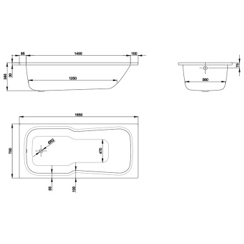 Стальная ванна Bette Set 165x75 3560-000 PLUS