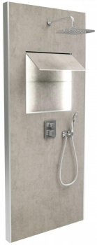 Душевая система Jacob Delafon Ecrin E803001-D35 с термостатом и подсветкой хром/серый