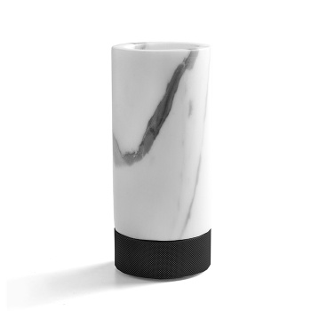 3SC Apuana 2.0 Стакан настольный, цвет: мрамор Bianco Statuario/черный матовый AP03ANO
