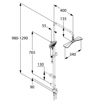 Душевая система Kludi Fizz 6709105-00