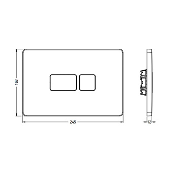 Смывная клавиша Artceram черный 704.000.17