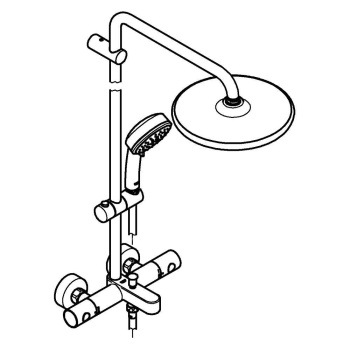 Душевая стойка Grohe Tempesta Cosmopolitan 26672000, хром