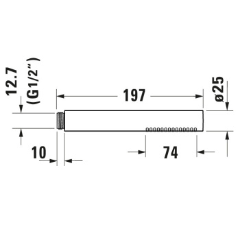 Duravit Ручной душ, цвет хром