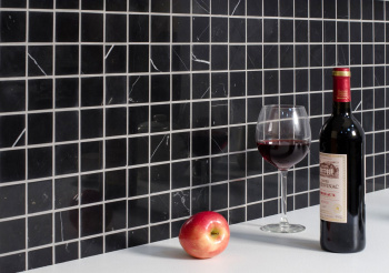 Мозаика натуральный мрамор Starmosaic Classic 48x48 Black Polished (jmst056) 305x305x4 шт