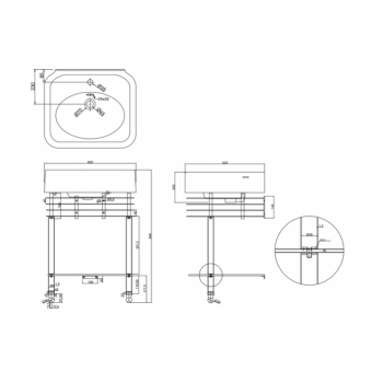Подстолье Burlington никель ARC22