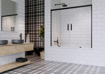 Шторка для ванны Radaway Idea Black PN DWD 180 10004180-54-01