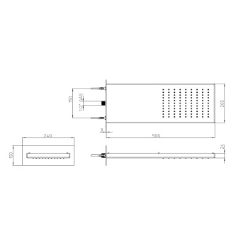 Bossini Manhattan Душевая панель, цвет: черный матовый I00575.073