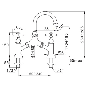 Смеситель для раковины Stella Italica 3215 IT 00001 CR00 хром
