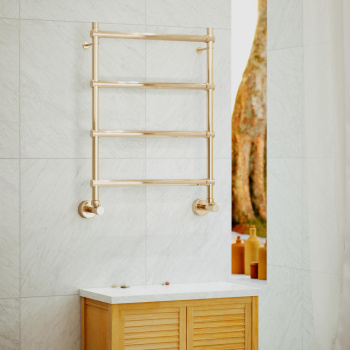 Полотенцесушитель водяной Margaroli Sole 4423703BN 54x54 никель