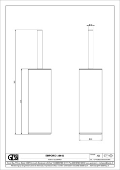 Ершик для унитаза Gessi Emporio Emporio accessories 38953.299 Matte Black