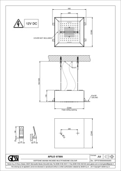 Встраиваемая душевая система Gessi Afilo 57305.279 Matte White