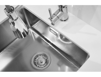 Кухонная мойка Alveus Kombino 40 1100236, в комплекте с сифоном сталь