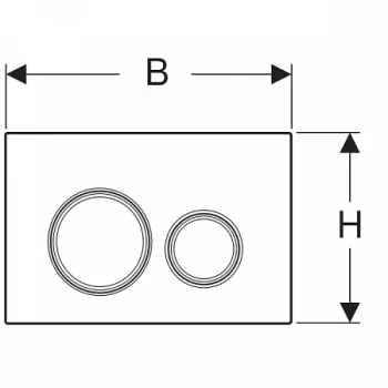 Кнопка смыва Geberit Sigma 21 115.652.SI.1 белый