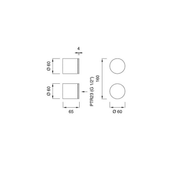Смеситель для ванны CЕА Design Opus OPS 50 S с термостатом сталь
