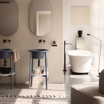 Раковина встраиваемая Cielo I Catini Catino Tondo CALAT LV 50 см черный