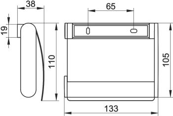 Держатель туалетной бумаги Keuco Plan 14960370000 черный