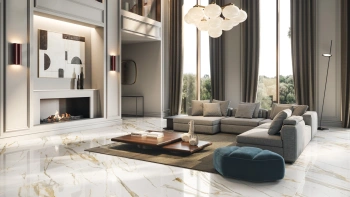 Крупноформатный керамогранит Italon XL Ste.statuario White 120x278 м2