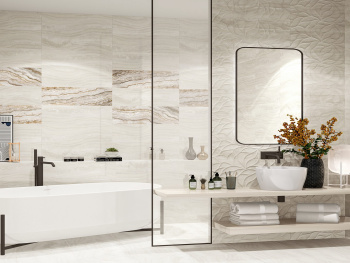 Керамическая плитка Eletto Ceramica Gala Ivory Struttura 24.2x70 см 508371101