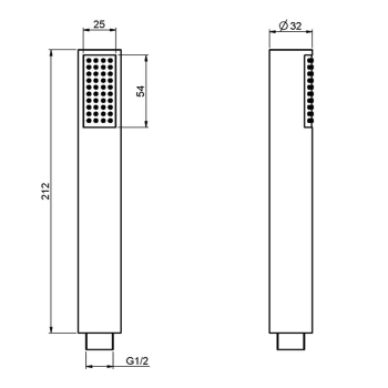 Ручной душ Fima Carlo Frattini Wellness хром F2067CR