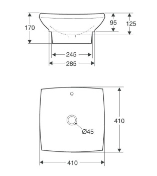 Раковина Jacob Delafon Escale E1325-X5-00