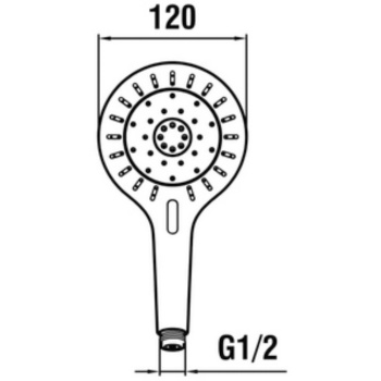 Laufen Schower accessories Mytwin ручной душ MyTwin120, 3 типа струи