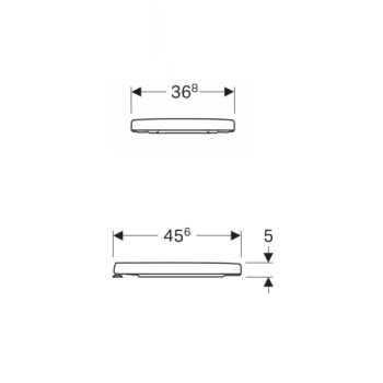 Крышка-сиденье для унитаза Geberit Renova Nr.1 Plan 573075000