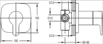 Смеситель для ванны Hansgrohe Metris E 31470000