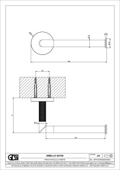 Держатель туалетной бумаги Gessi Anello 63755.031 Chrome