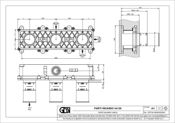 Скрытая часть смесителя Gessi Gessi316 54139.239 Steel Brushed