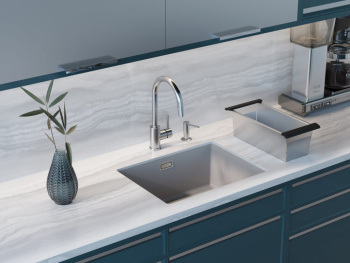 Мойка кухонная Omoikiri Kata 54-U-SA бежевая 4993424