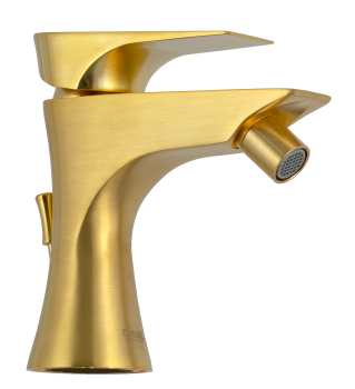 Смеситель для биде Daniel Diva DV604DP золото брашированное