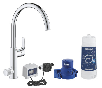 Смеситель для кухни GROHE Blue Pure Eurosmart, стартовый комплект, хром, 30499000