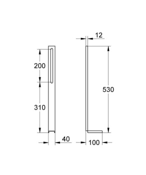 Несущие стойки для систем GROHE Uniset 37304000