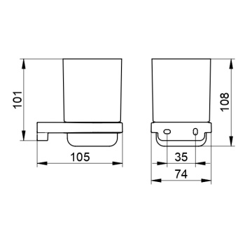 Стакан Keuco Moll 12750009000