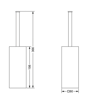 Ершик туалетный Jorger Empire Royal Crystal 627.00.001.000 chrome
