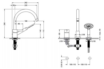 Смеситель для ванны Jorger Charleston Royal 615.40.155.000 chrome