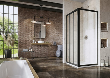 Душевая стенка Ravak Supernova 940403R2Z1 черная